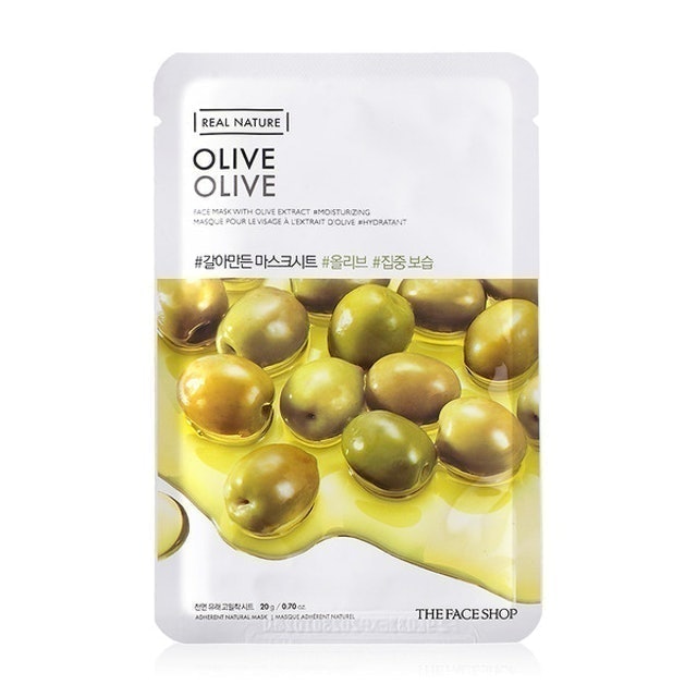 The Face Shop Real Nature Olive Face Mask Sheet