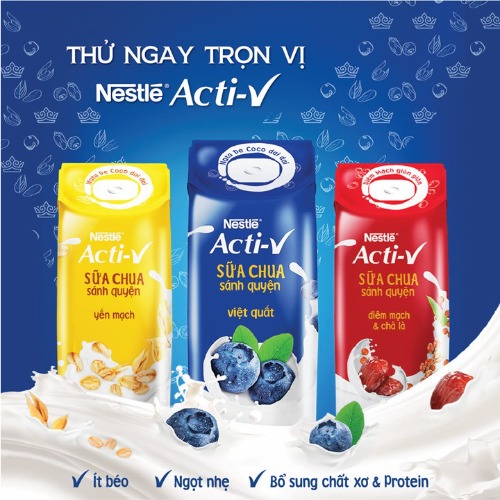 Acti-V - sữa chua sánh quyện siêu "HOT" đến từ thương hiệu Nestle 
