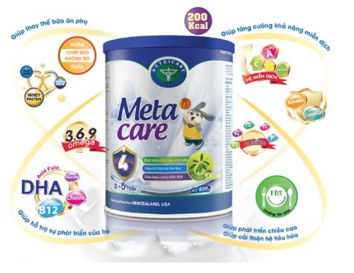 Sữa Meta Care số 4 - dành cho bé từ 3 đến 6 tuổi