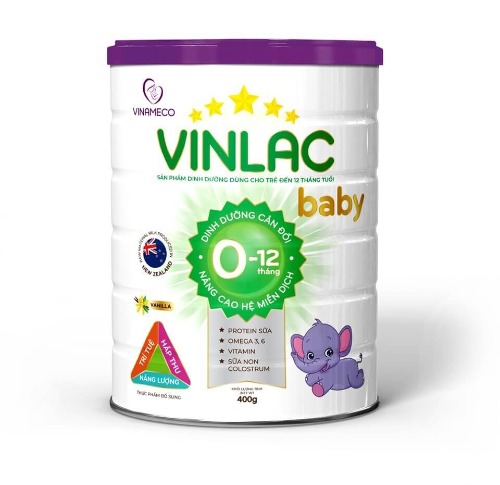 Sữa công thức Vinlac số 0 dành cho trẻ từ 0 đến 12 tháng tuổi 