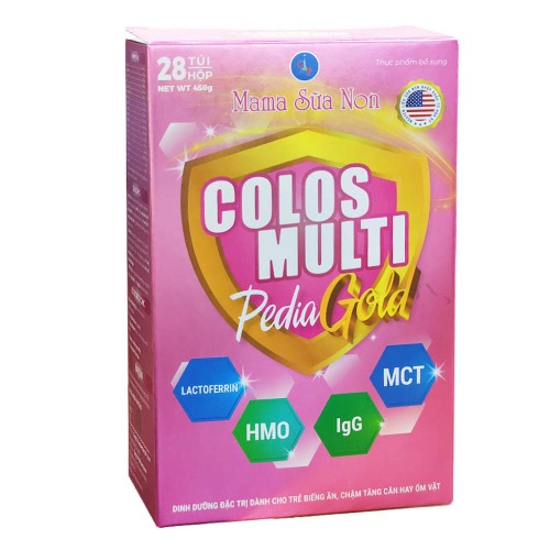 Mama sữa non Colos Multi Pedia Gold - cải thiện táo bón, biếng ăn hay ốm vặt ở trẻ