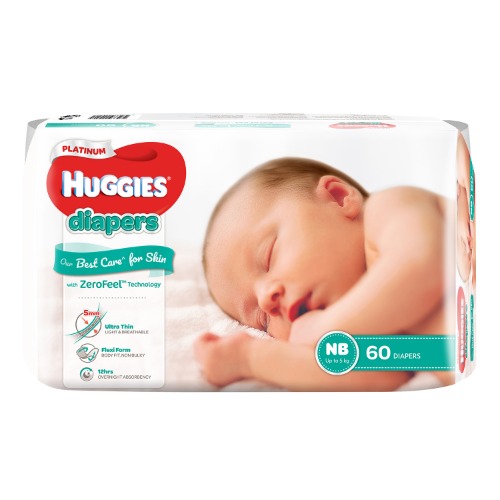 Bỉm Huggies platinum newborn được sản xuất dựa trên công nghệ  ZEROFEEL™
