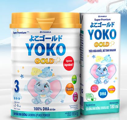 Sữa Yoko Gold pha sẵn cho bé trên 1 tuổi