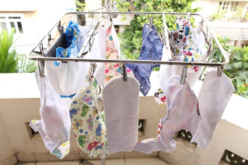 Tã vải có thể giặt và sử dụng cho lần sau