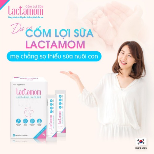 Cốm Lactamom Hàn Quốc được nhiều mẹ bỉm sử dụng